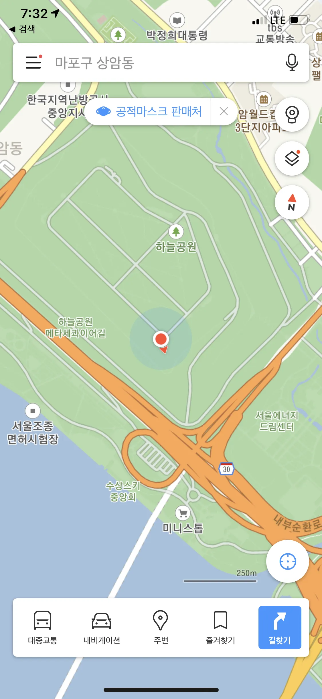 Location of good view